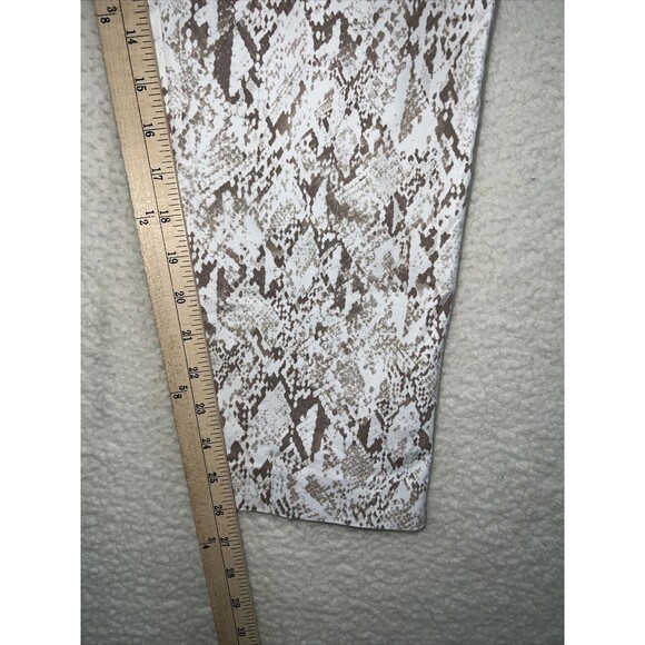 Calvin Klein Pants Size 16 Ankle Length With Snake Skin Print Zip Front Pockets - Picture 5 of 13